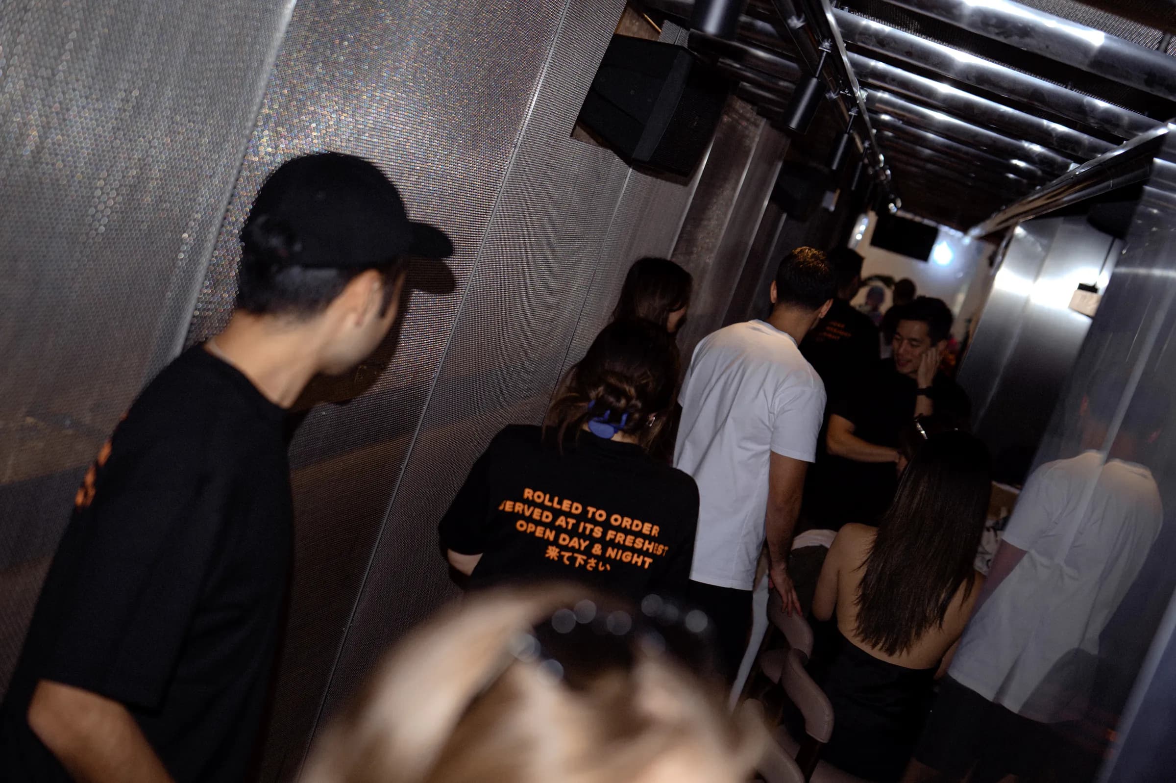 Guests at the opening night of RORUBARU, Hong Kong's original hand roll bar